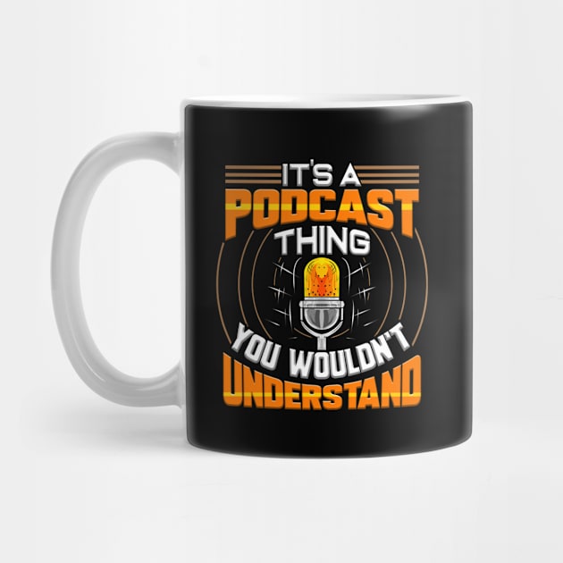 Podcast Host Funny Radio Show Speaker Podcaster by ChrisselDesigns